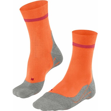FALKE RU4 Women's Socks Orange/Grey 0